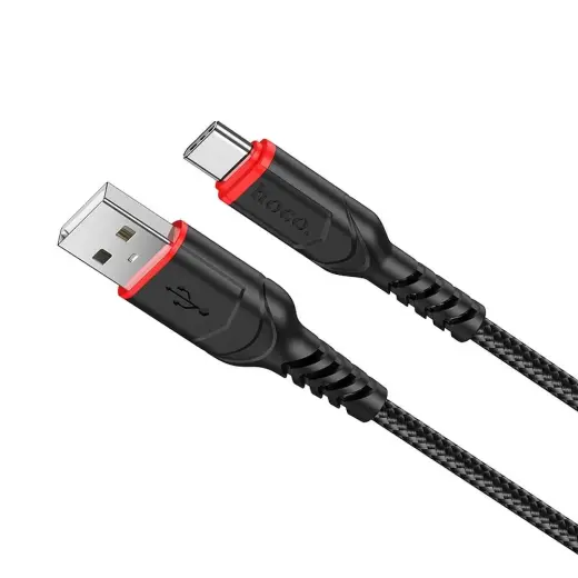 Hoco X59 провод для передачи данных и зарядки | USB-A на USB-C | QC | 15W | 1m | чёрный