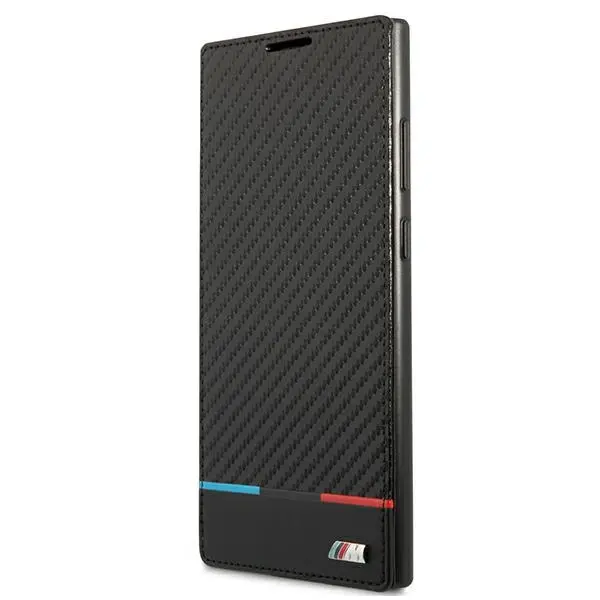 Etui BMW BMBKS22LPUCARTCBK S22 Ultra S908 czarny|black bookcase M Collection Triangles