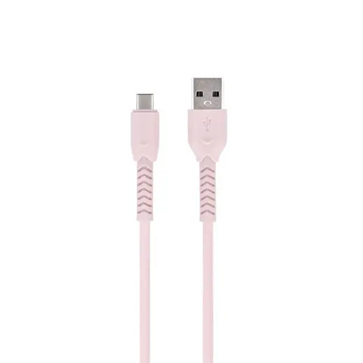 Maxlife MXUC-04 datu pārraides un uzlādes vads | USB-A uz USB-C | 15W | 1m | rozā