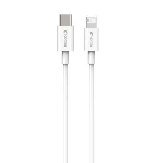 Comma Jub data transfer and charging cable | USB-C to Lightning | 15W | 1.5m | white