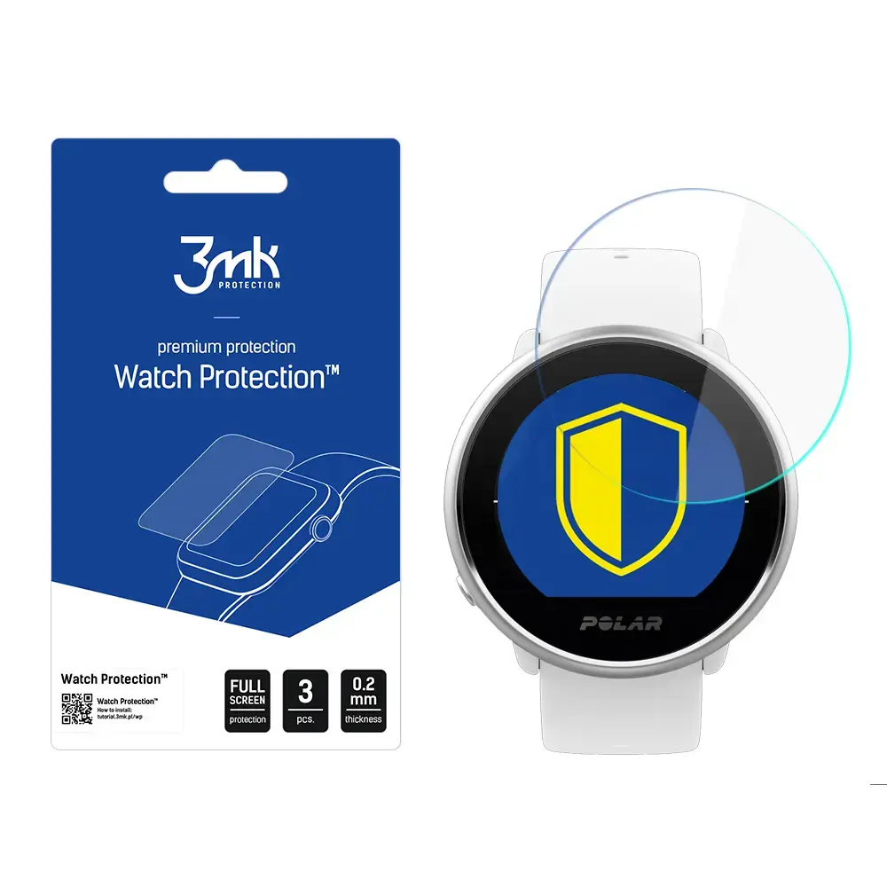 Polar Ignite - 3mk Watch Protection™ v. FlexibleGlass Lite screen protector
