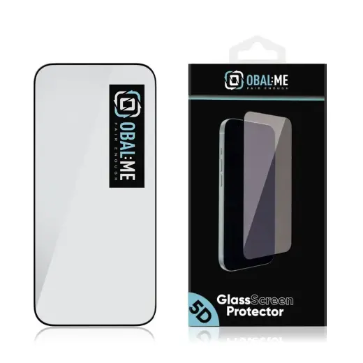 OBAL:ME 5D Glass Screen Protector for Apple iPhone 17 Air Black
