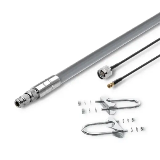 Qoltec LoRa antenna set | 5.8 dBi +  power cable