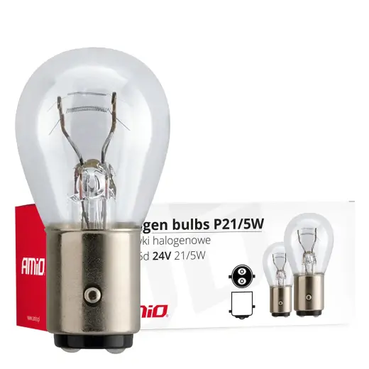 Halogen bulbs  P21/5W BAY15D 24V 21W/5W 10pcs