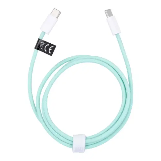 C263 data transfer and charging cable | USB-C to USB-C | PD, QC 3.0 | 60W | 1m | green