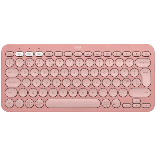 LOGITECH K380S Bluetooth Keyboard - TONAL ROSE - UK