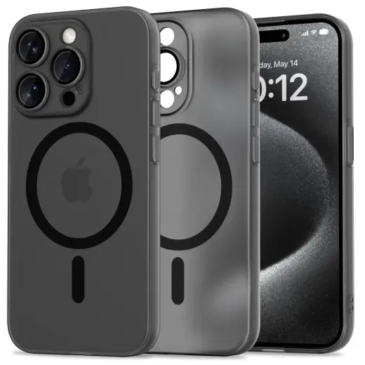 TECH-PROTECT MAGSLIM MAGSAFE IPHONE 15 PRO MATTE|BLACK