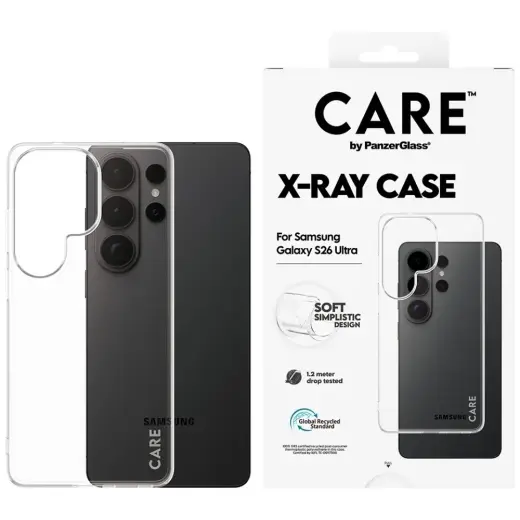 CARE by PanzerGlass X-Ray telefono dėklas Samsung Galaxy S26 Ultra (S948) skaidrus