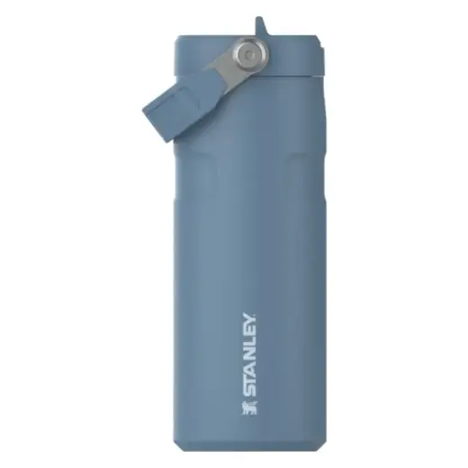 Termosas su šiaudeliu „The IceFlow Bottle Flip Straw 2.0“ 0,47 l mėlynai violetinis