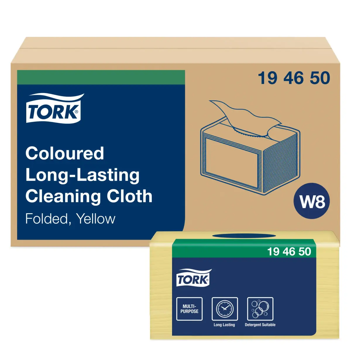 Lupatiņas TORK PREMIUM W8 sistēmai,izmēri: 38 x 30 cm., 40gab./iepak., dzeltenā krāsā