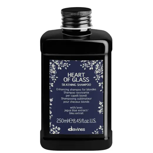 Davines - Silkening Shampoo - 250ml - Radiance-boosting Shampoo for Blonde Hair - Reduces Brassiness - Cleanses Nourishes and Moisturises Hair