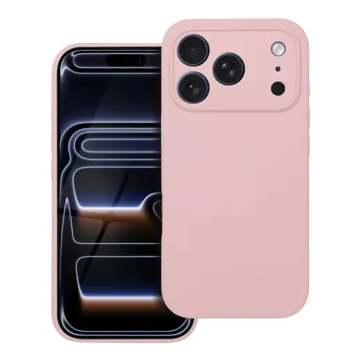 Silicone 2mm maciņš telefonam iPhone 17 Pro rozā