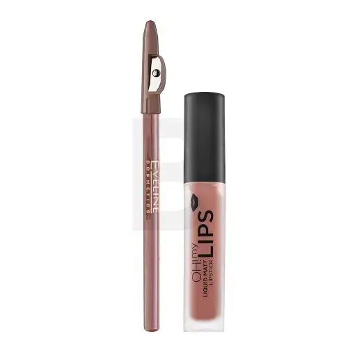 Evelīna OH! My Velvet Lips Matētu lūpu komplekts matētam efektam 02 Milky Chocolate 4,5 ml