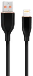 Gembird Premium silicon duomenų perdavimo ir įkrovimo laidas | USB-A į Lightning | 1.5m | juodas