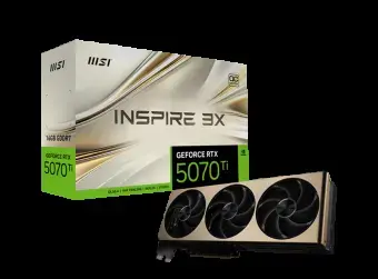 Videokarte MSI GeForce RTX 5070 Ti Inspire 3X OC Plus