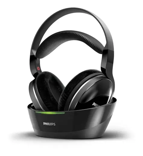 PHILIPS Wireless TV heaphones SHD8850|12 40mm drivers  auto on|off  adjustable headband  optical input  audio input 3.5mm jack  Hi-Res Audio