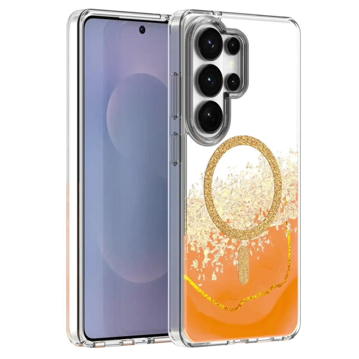 Epoxy Mag maciņš ar MagSafe atbalstu telefonam Samsung Galaxy S26 Ultra (S948) oranžs