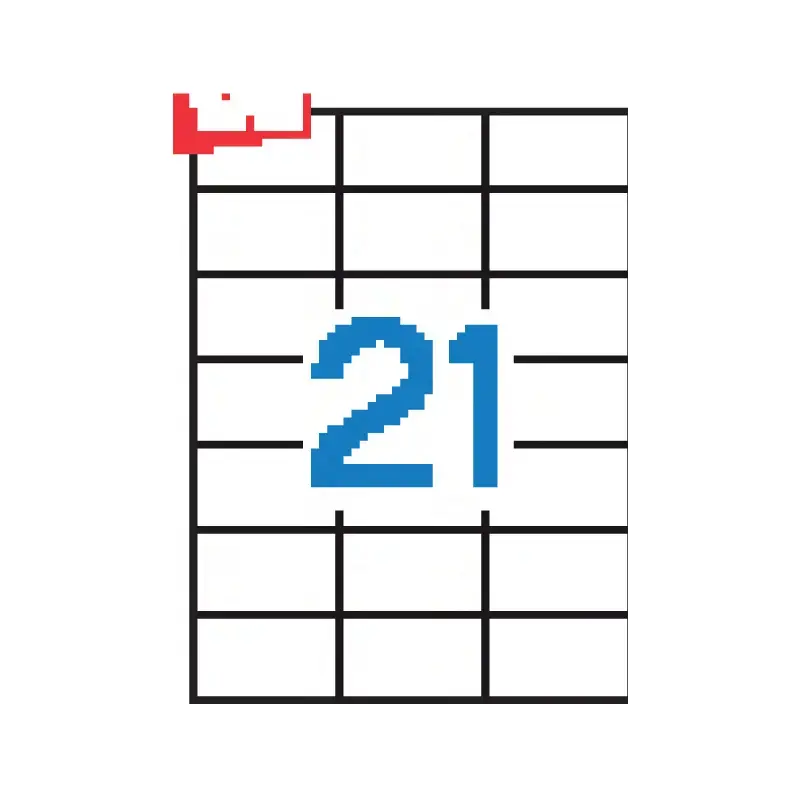 Uzlīmes APLI ILC ar izmēru 70x42.4mm, 100 loksnes/21 uzlīmes loksnē (3136)