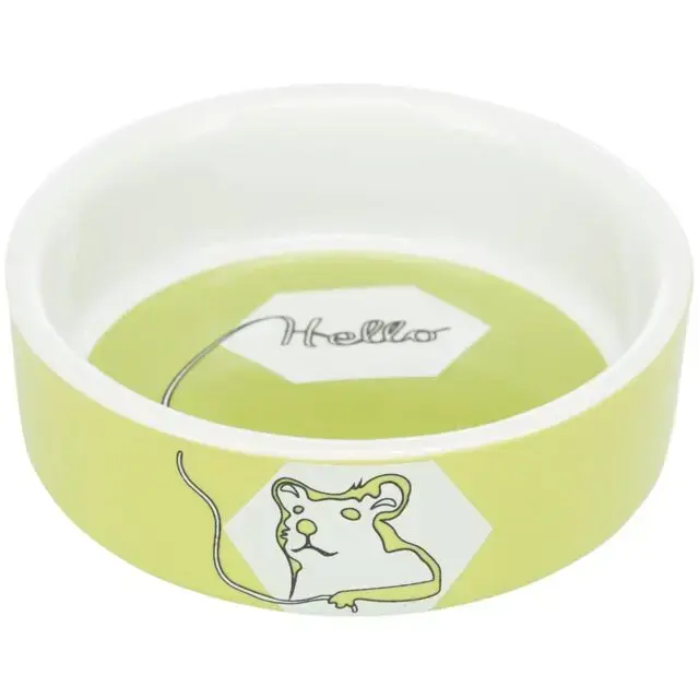 Bļoda dzīvniekiem, keramika - Trixie Bowl, Hello comic guinea pig, ceramic, 240 ml|ø 12cm