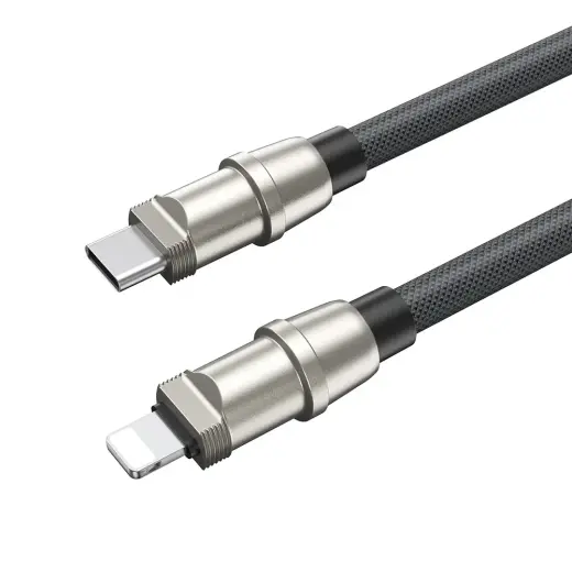 BWOO String datu pārraides un uzlādes vads | USB-C uz USB-C | 60W | 1.2m
