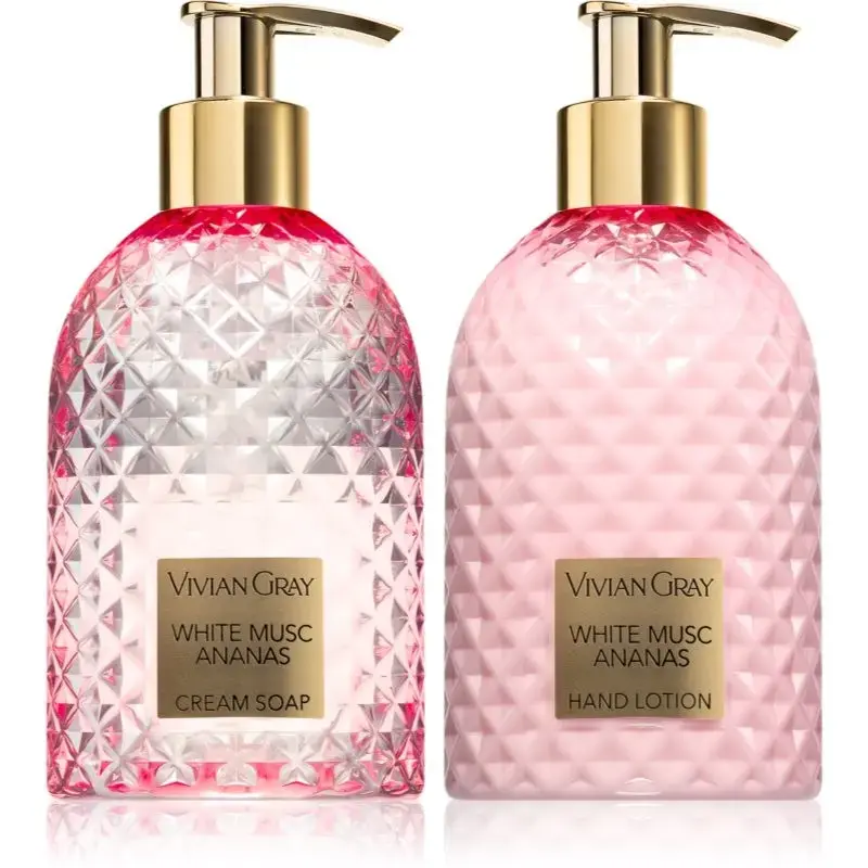 Vivian Gray White Musk and Pineapple Cream Hand Soap and Lotion Set