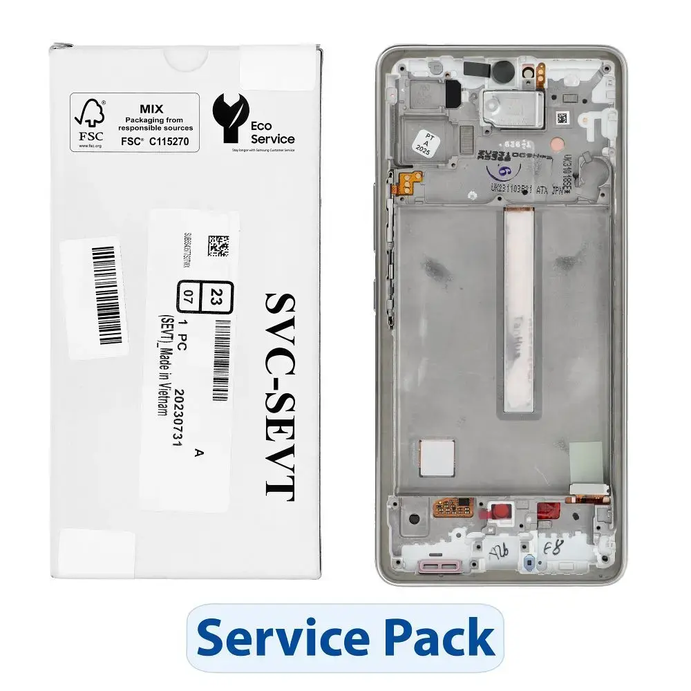 ServicePack LCD Display SAMSUNG A53 5G A536B GH82-28024B White