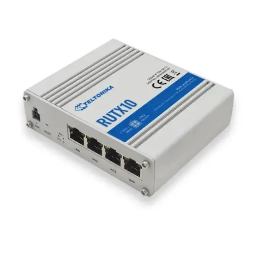 Teltonika RUTX10 | Wireless router | Wave 2 802.11ac, 867Mb|s, 4x RJ45 1Gb|s