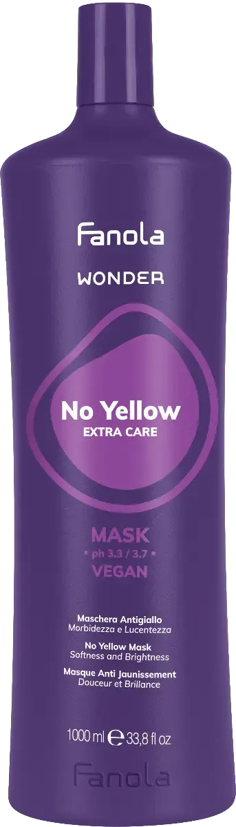 Fanola Wonder No Yellow Extra Care Mask 1000ml Vegan