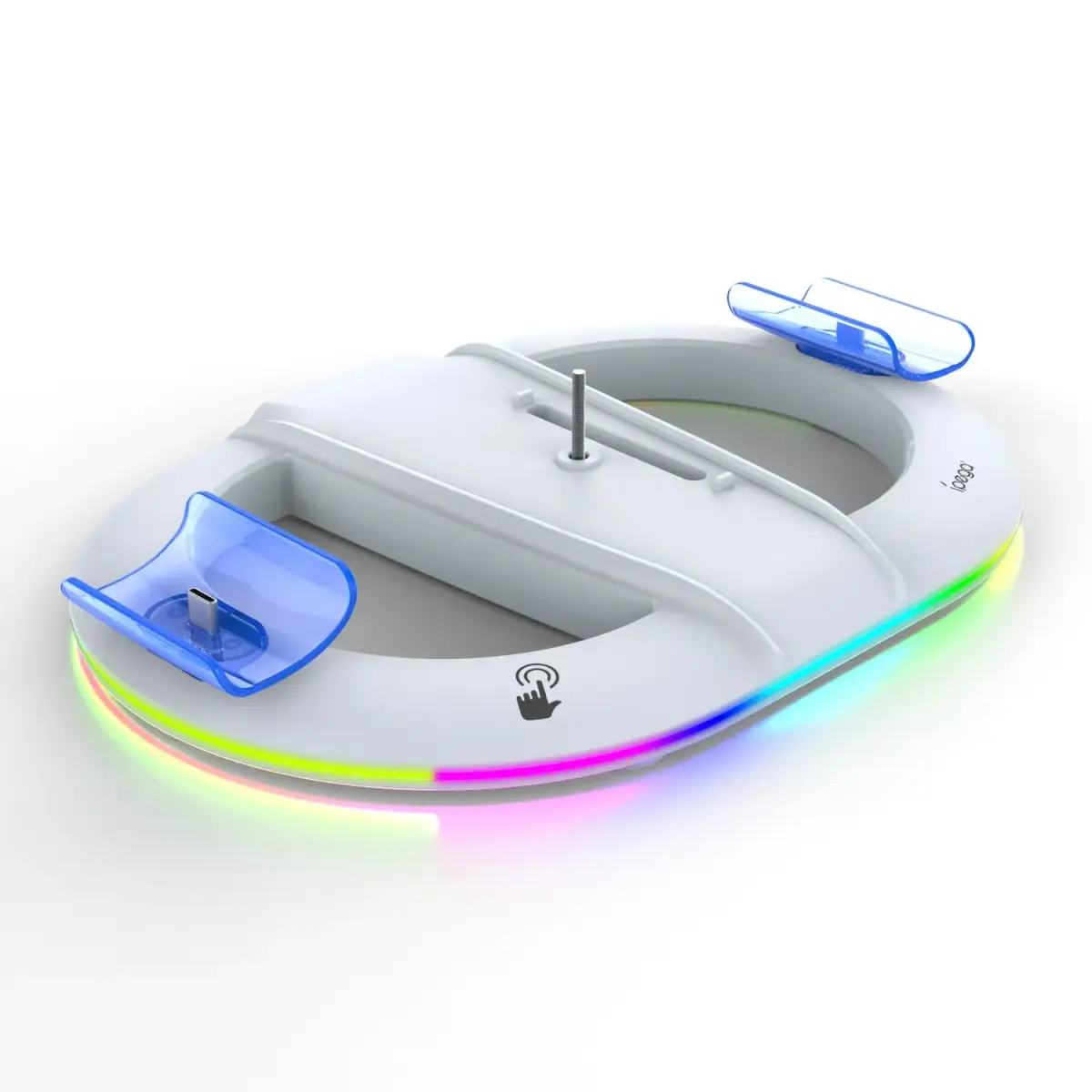 iPega P5S045 Vertical Charging Stand with RGB for PS5 Slim/PS5 Pro White (Damage Package)