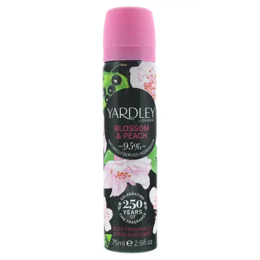 Yardley, Blossom and Peach, Scented Spray, For Women, 75 ml
