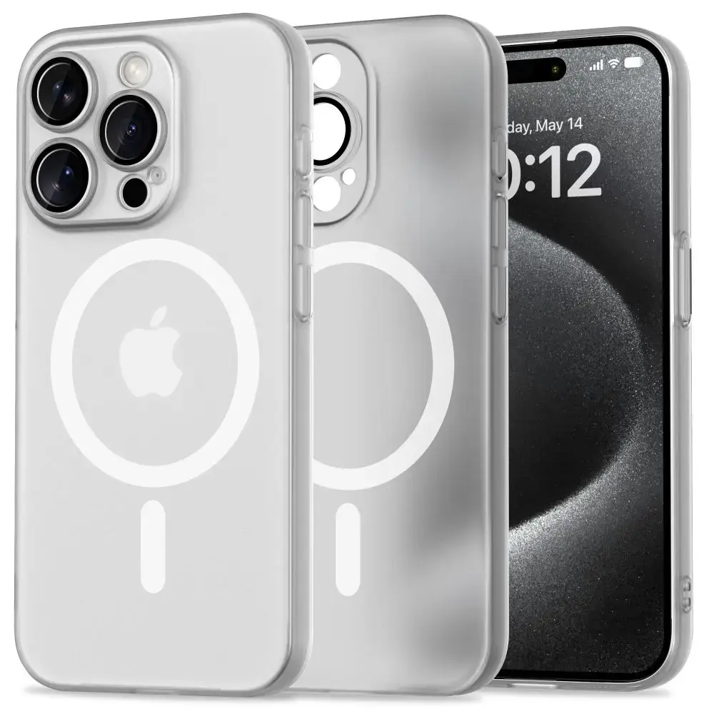TECH-PROTECT MAGSLIM MAGSAFE IPHONE 15 PRO MATĒTS|BALTS