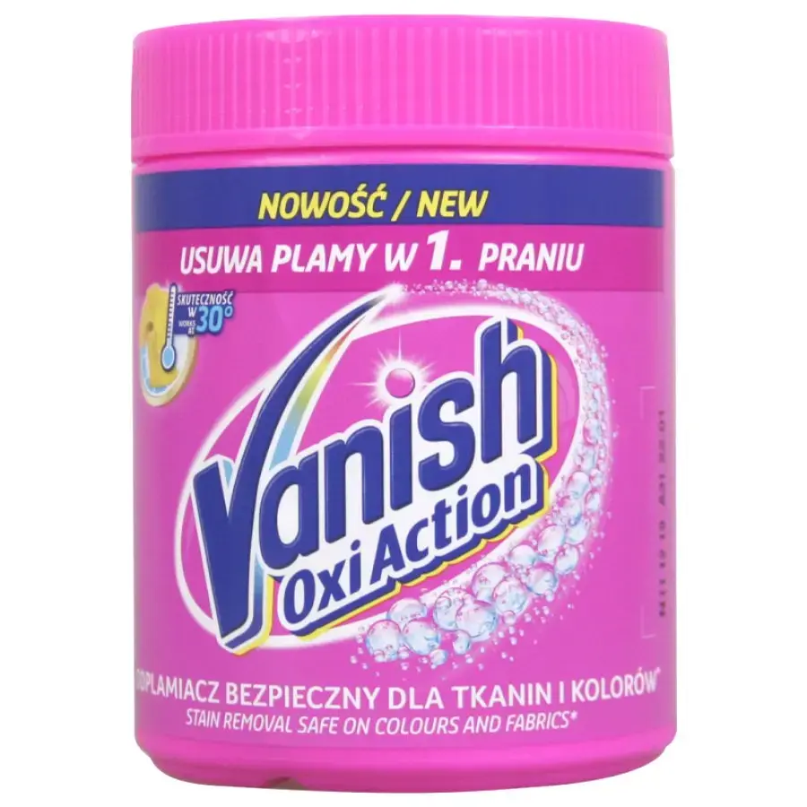 Līdzeklis traipu tīrīšanai Vanish Oxi Action Pink 470g