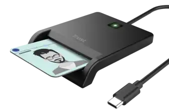ID Karšu lasītājs Trust Primo ID Smartcard Reader Type-C