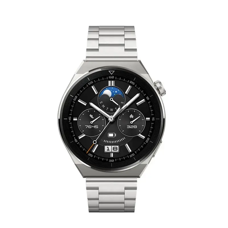 Forcell viedpulksteņa siksniņa priekš Samsung Galaxy Watch (22 mm) | nerūsējošs tērauds | sudraba krāsā