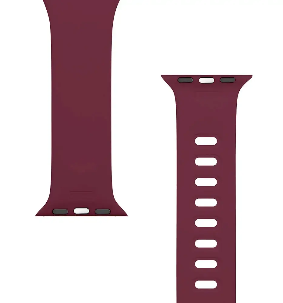 Tactical 793 Silicone Band with Buckle for Apple Watch 1|2|3|4|5|6|7|SE 38|40|41mm Wine Red