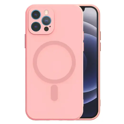 TEL PROTECT MagSilicone Case for Iphone 15 Light pink