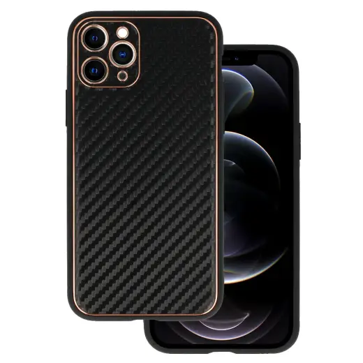 TEL PROTECT Leather Carbon telefoni ümbris iPhone 11 Pro must