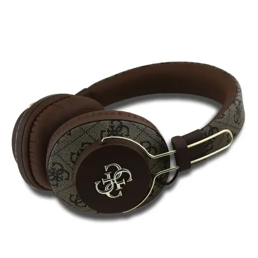 Guess PU 4G Metal Logo ENC Wireless Headphone Brown