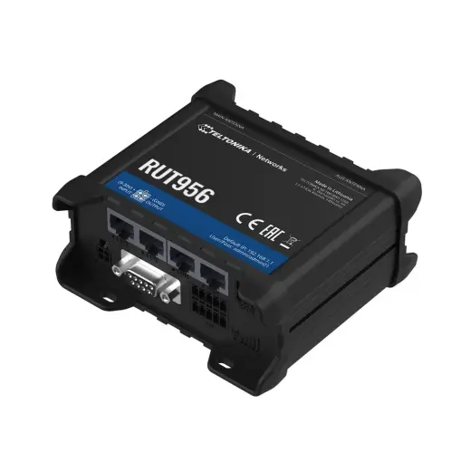 Teltonika RUT956 | Rūpnieciskais 4G LTE maršrutētājs | Cat.4, WiFi, Dual Sim, GPS, 1x WAN, 3x LAN, RUT956 200000