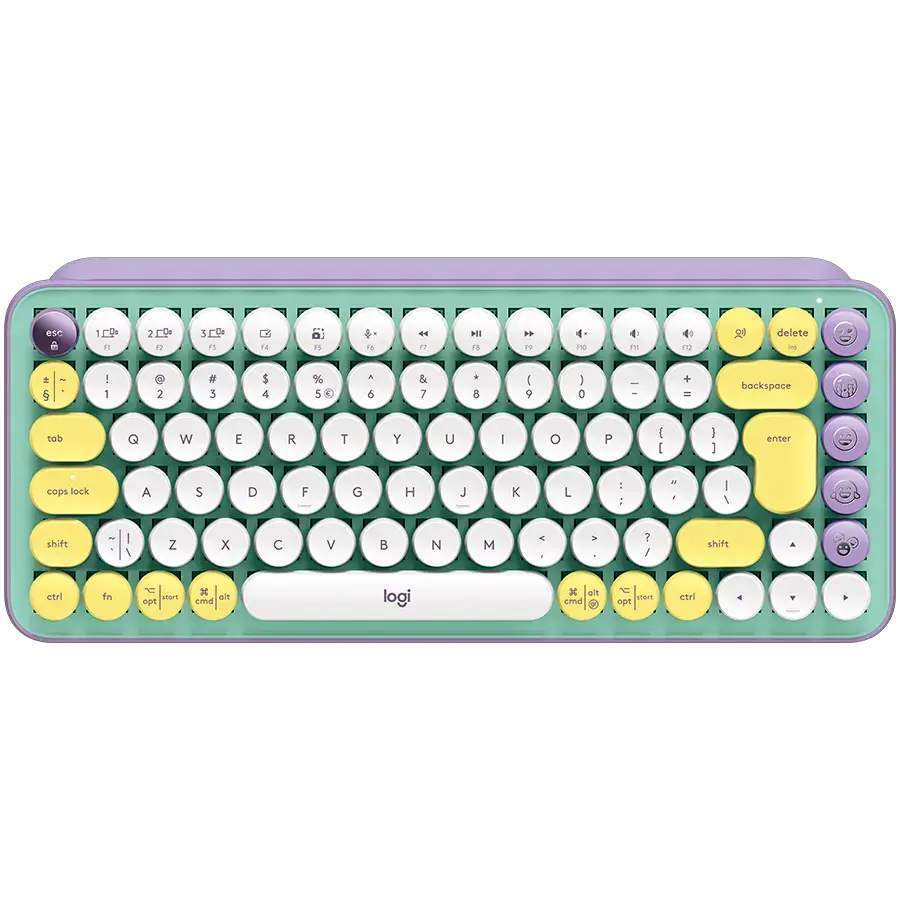 LOGITECH POP Keys Bluetooth Mechanical Keyboard - DAYDREAM MINT - US INT'L