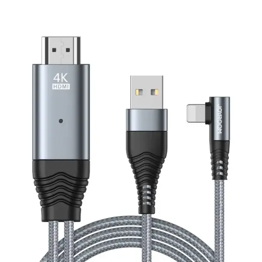 Joyroom Lightning to HDMI 4K@60Hz adapter screen mirroring gray (SY-35L1)