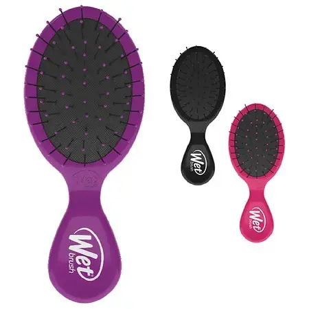 Wet Brush, Mini Detangler Brush, Purple, 1 Brush