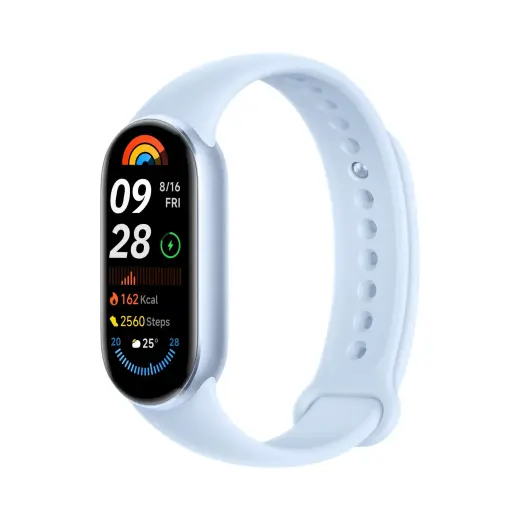 Xiaomi Smart Band 9 Arctic Blue | Smartband | Bluetooth 5.4, 233 mAh, 1,62", 5 ATM, akselerometrs, žiroskops, PPG sensors