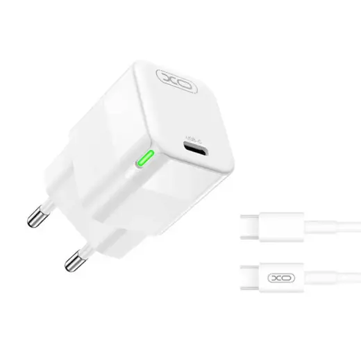 XO CE06 зарядное устройство | 30W | USB-C | с проводом USB-C на USB-C в комплекте