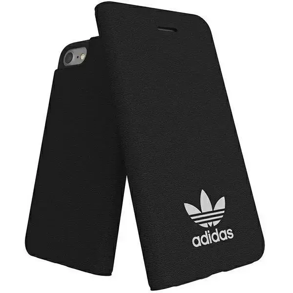Adidas OR Booklet Case NEW BASIC iPhone 6|6S|7|8|SE2020|SE2022 | melns-balts 26903