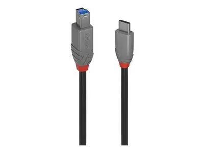 Lindy Anthra Line - USB-C cable - 24 pin USB-C to USB Type B - 1 m