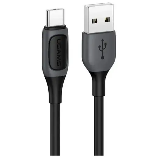 Usams US-SJ596 data transfer and charging cable | USB-C | 15W | 1m | black