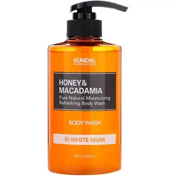KUNDAL Honey & Macadamia White Musk Body Wash - Sprchový gel 500ml