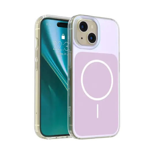 Etteri Hidden Pearl Epoxy Mag telefono dėklas iPhone 15 rožinis