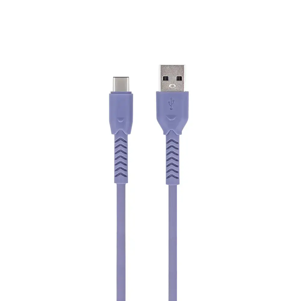 Maxlife MXUC-04 datu pārraides un uzlādes vads | USB-A uz USB-C | 15W | 1m | violets